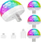 Lmaytech USB Mini Disco Ball Party Lights, Sound Activated DJ Stage Strobe Lights,
