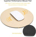 ProElife Cute Round Mouse Pad Mat Waterproof PU Leather 8.66-Inch Mousepad for Home Office Gaming