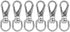 Swivel Eye Snap Hooks - 304 Stainless Steel Spring Snap Clip Buckle for Bird Feeders, Pet Chains, 6-Pack
