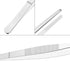 2 PCS 7.1 Inch 304 Stainless Steel Tweezers, Blunt Serrated Tip, Multipurpose Tool for Garden, Home, Lab, Craft Repair