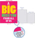 NobleWorks Jumbo Loving Miss You Greeting Card with Envelope, Big 8.5 x 11 Inch, Thinking of You Card from All of Us, A