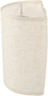 SHINEOFI 9.84X6.61X5.03 Inch Linen Lamp Shade Half Round Table and Floor Lamp Cover Replacement Lampshade for Bedroom