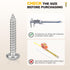 METALLIXITY Screws(M2/M2.3/M2.6) 900Pcs, Phillips Pan Head Self Tapping Carbon Steel Self Drilling Screw Assortment Kit