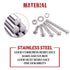Hilitchi 300-Piece M3 Phillips Pan Head Screws Kit, 304 Stainless Steel, Bolt Nut Lock Flat Washers