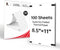 Thermal Printer Paper 8.5 x 11, HUOJI US Letter Size Inkless Printer