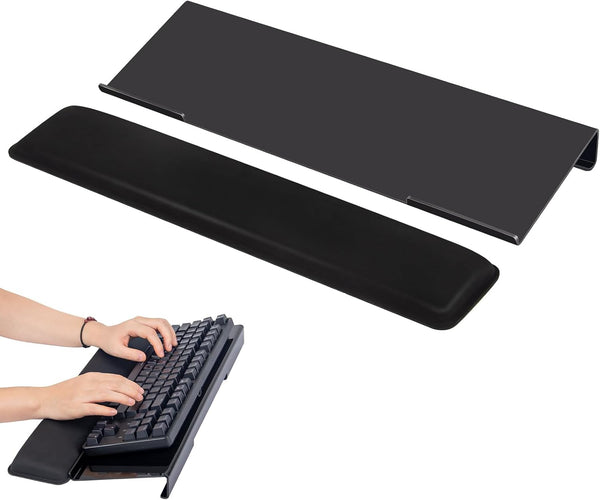Aethrivex Keyboard Stand with Wrist Rest - Comfortable Wrist Pad for Easy Typing,