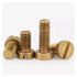 VBNSWA M2~M8 GB65 M2 .5 M3 M4 M5 M6 M8(M6x30 (10pcs)) Brass Slotted Cheese Head Screw Bolt