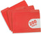 Blue Summit Supplies 200 Red File Folders, Letter Size, 1/3 Cut Tab for Easy File Storage
