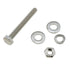 E-outstanding One-Way Tamper Resistant Screw Set, 4 Stainless Steel Mounting Bolts for Stop Signs and Traffic Signs