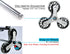 Replacement Stair Climbing Wheels for Shopping Laundry Cart, Trolley Triangle Wheels for Foldable cart (Sold as a Pair)