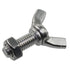 6 Pcs M8 1.25x20mm Stainless Steel Butterfly Screws with 6 Pcs Nuts, Hand Tighten Toolless Adjust Bolt