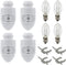 Creative Hobbies Auto On Sensor Plug in Night Light Module Includes 4