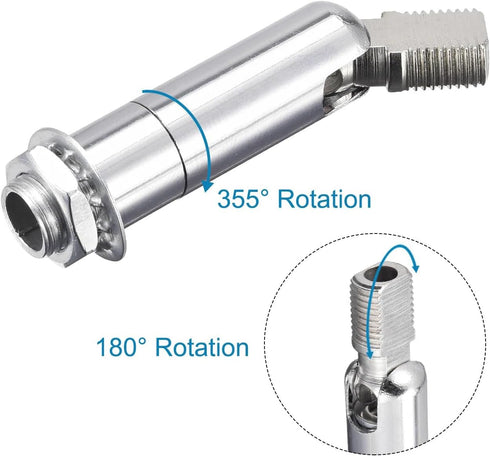 RecDec 2 Pack Sloped Ceiling Light Adapter Adjustable Angle Connector Rods for Semi Flush Mount Ceiling Light Fixture