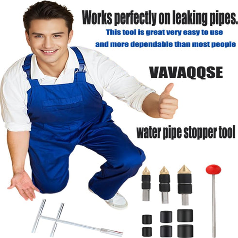 Pipe Water Stopper Kit - Hot-Melt Water Stop Needles for Fast Water Line Pipe Repairs - Stainless Steel Home Improvement/Renovation Plumbing Tool for Professional Plumber