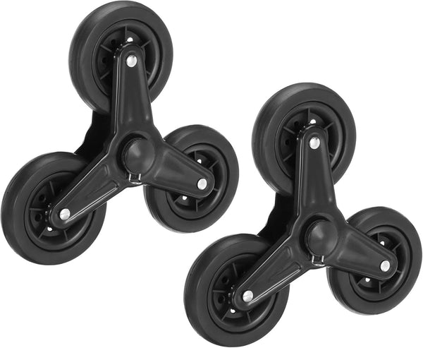 uxcell Stair Climbing Wheels Replacement 8 Inch, 2 Pack Rubber Foaming Shopping