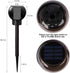 4 Pack Dynaming Solar Torch Lights Outdoor, Flickering Flame Christmas Pathway Solar Globe Lights, Auto On/Off Garden