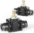 TAILONZ PNEUMATIC 4mm Tube OD Air Flow Control Valve, Push-to-Connect Fitting, In-Line Speed Controller