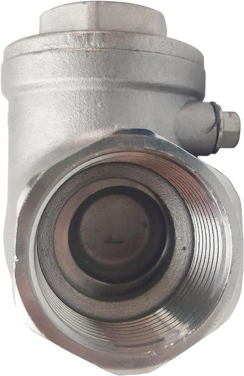 1" NPT Swing Check Valve Female WOG 200 PSI PN16 CF8M, Stainless Steel SS316