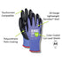 MAGID Touchscreen Level A4 Cut Resistant Work Gloves, 1 PR, Polyurethane Coated, Size 8/M, Reusable
