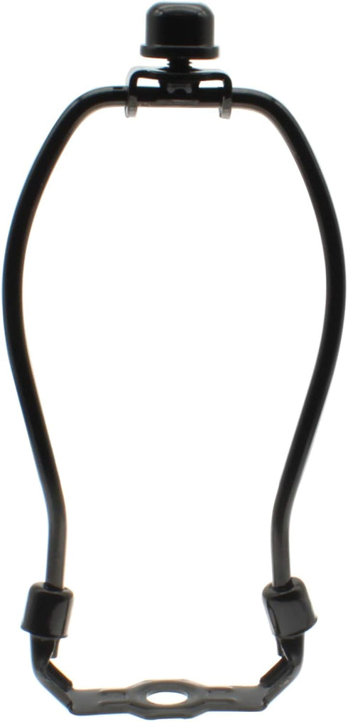 6 Inch Heavy Duty Lamp Shade Harp Holder Kit, Horn Frame Lampshade Bracket with Solid Lamp Finial Cap for Table Lamps