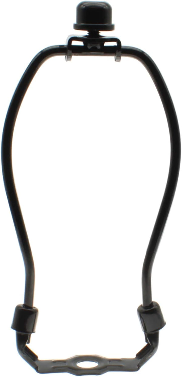 6 Inch Heavy Duty Lamp Shade Harp Holder Kit, Horn Frame Lampshade Bracket with Solid Lamp Finial Cap for Table Lamps