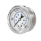 PIC Gauges PRO-202L-254M Center Back Mount Glycerin Filled Industrial Pressure Gauge, 2.5" Dial, 0/1000 psi Range