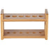 Lily's Home Bamboo Test Tube Vial Holder Rack, 6 Tube Capacity, Great as Pen Stand, Rack Only, Tubes Not Included