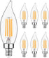 Sigalux E12 Candelabra Bulb 60 watt Equivalent, 2700K Warm White LED E12