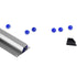 BLUECELL 12" Aluminium Receipt Ticket Bill Clip Rack Holder for Restaurant Office (12")