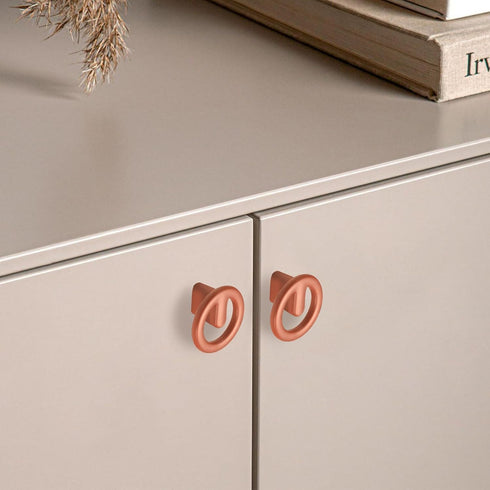 8 pcs Orange Colorful Bedside Table Pull Wardrobe Door, Children's Room Handle