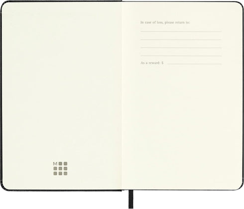 Moleskine Classic Notebook: Hard Cover, Pocket (3.5" x 5.5") Squared/Grid, Black, 192 Pages
