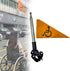 Handicap Flag for Wheelchair & Mobility Scooter, 4 Ft Folding High Visibility