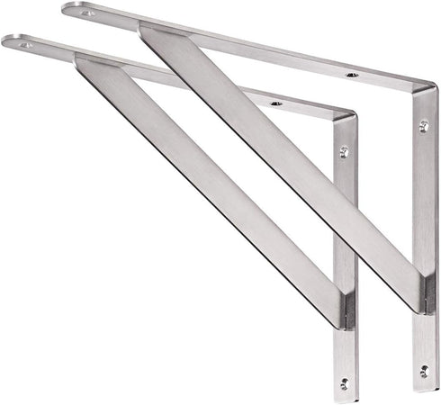 YUMORE 14" Stainless Steel Shelf Bracket, Max Load: 550lb Heavy Duty Solid
