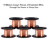 5 Rolls/Set 12m Enameled Copper Wire, 0.004" Diameter Repair Wire
