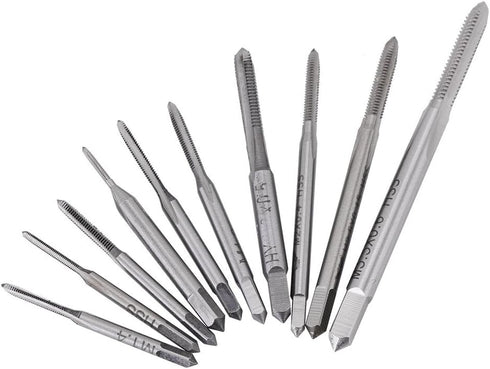 10PCS Micro Taps Bit Hand Screw Thread Taps M1 to M3.5 Tool Set