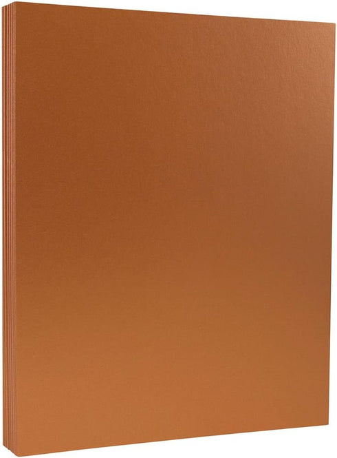 JAM PAPER Metallic 32lb Paper - 120 GSM, 8.5 x 11, Copper Stardream Metallic, 25 Sheets/Pack