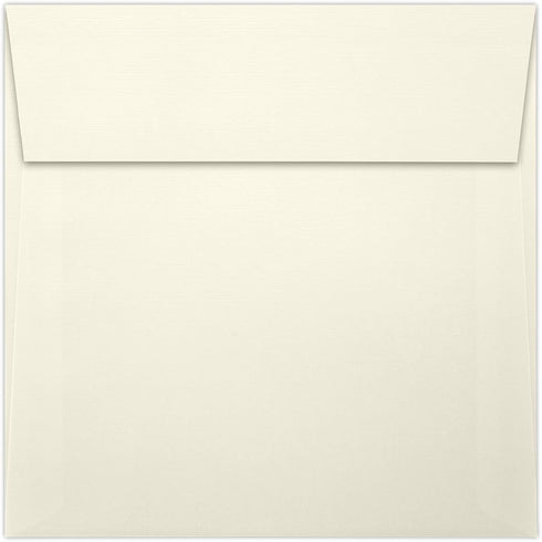 LUXPaper Square Invitation Envelopes | Natural Linen | Peel & Press | 5 1/4" x 5 1/4" | 80lb. Text | 50 Qty