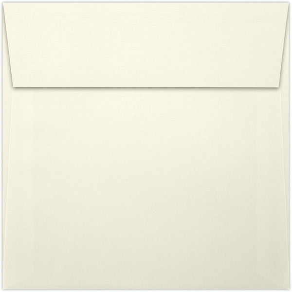 LUXPaper Square Invitation Envelopes | Natural Linen | Peel & Press | 5 1/4" x 5 1/4" | 80lb. Text | 50 Qty