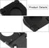 2 Pack Recessed Pull Ring Handles, Black Hidden Drawer Mount Handle, Cabinet Flush Ring Sliding Door Pull Handle
