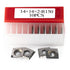 14mm Square Carbide Inserts Cutters Knives Blades, Radius 14 14 2.0mm-R150-30 for Woodworking Planer Cutter Head