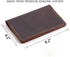 Leather Journal Cover for Field Notes, Handmade Vintage Cover for 3.5" x 5.5" Notebooks, Coffee