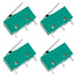 KW4-3Z Micro Limit Switch, Three-Pin Roller Waterproof Travel Limit Switch, Green 4 PCS
