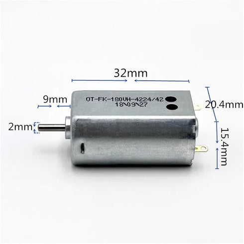 ACOSBKK 180 1Pcs FK-180VH-4224 3V 3.7V 4.2V 20000RPM 20mm Motor High Speed Carbon Brush Strong Magnetic Motor DIY Toy