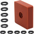 (5+5 Sets) 3/8" & 1/2" Impact Wrench Retainer Rings with O-ring, Including Anvil Install Tool