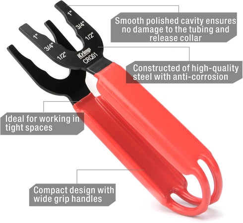 iCrimp Push-to-Connect Tool for Brass-Push Fittings, Multi-size Combination 1/2", 3/4", 1"-CRQ01