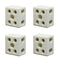 2 Way Ceramics Terminal Blocks, 30A 250V High Temp Porcelain Ceramic Connectors