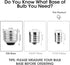 E12/C7 Bulbs ST38 1W Bulb, 2200K, 50 Pack VISTERLITE Base LED Replacement for Outdoor String Lights - Not Solar
