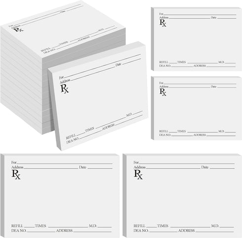 Watersay 20 Pack Prescription Pads for Doctors Rx Pad Pharmacist Notepad 100 Sheets