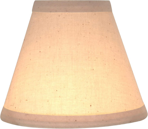 Aspen Creative 32118-2A Set (2 Pack), 6 inch (3" 6" 5") Small Hardback Empire Shape Chandelier Clip-On Lamp Shade