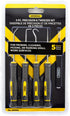 General Tools 5 Piece Precision Probe, Pick and Tweezer Set for Crafts, Hobbies, and Electronics, Black
